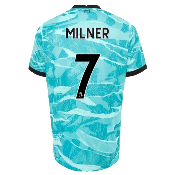 Camiseta Liverpool NO.7 Milner Replica Segunda Ropa 2020/21 Azul